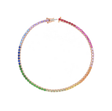 Load image into Gallery viewer, Rainbow Tennis Bracelet