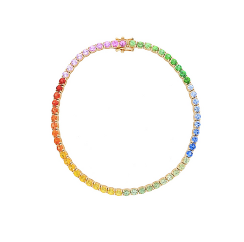 Ombre Rainbow Tennis Bracelet