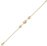 Triple Butterfly Bracelet