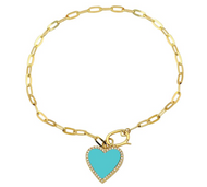 Turquoise Link Bracelet