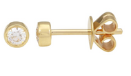 Diamond Bezel Set Studs