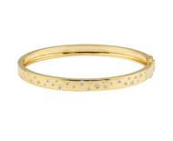 Scattered Diamond Bangle