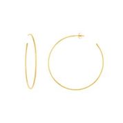 Load image into Gallery viewer, 50mm Skinny Gold Hoops