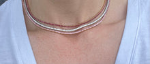 Load image into Gallery viewer, Pink Sapphire Tennis Necklace
