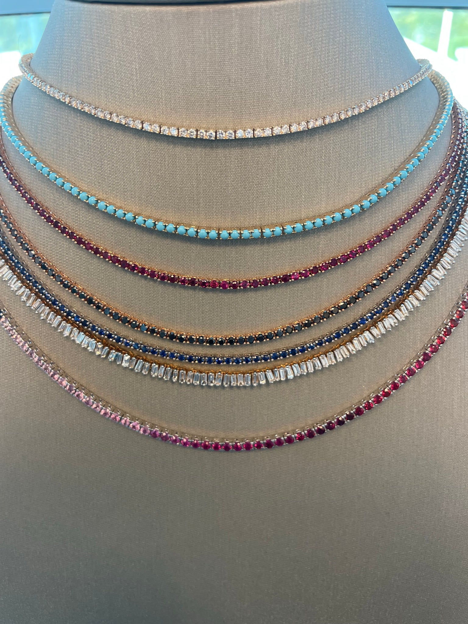 Ruby tennis deals necklace