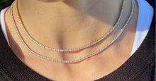 Load image into Gallery viewer, Petite 5cts Diamond Tennis Necklace
