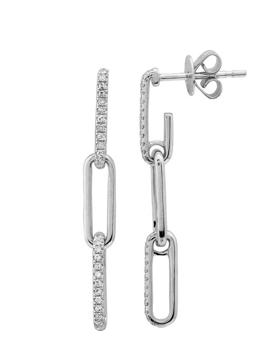 Paperclip Chain Link Earrings