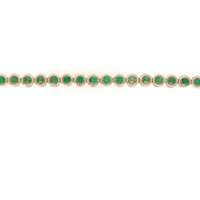 Load image into Gallery viewer, Emerald Bezel Set Bracelet