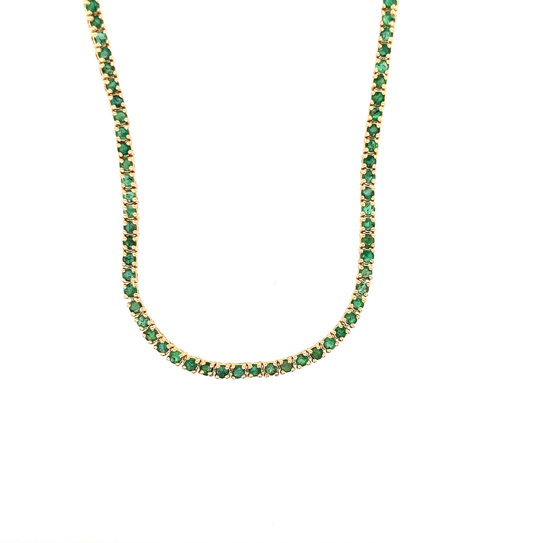 Emerald Tennis necklace