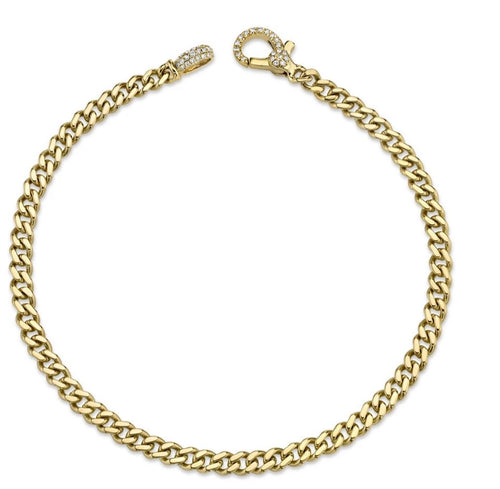 Men’s Cuban Bracelet with Diamonds