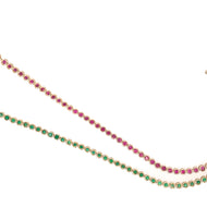 Emerald Bezel Set Bracelet