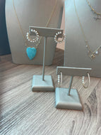 Pearl & Diamond Earrings