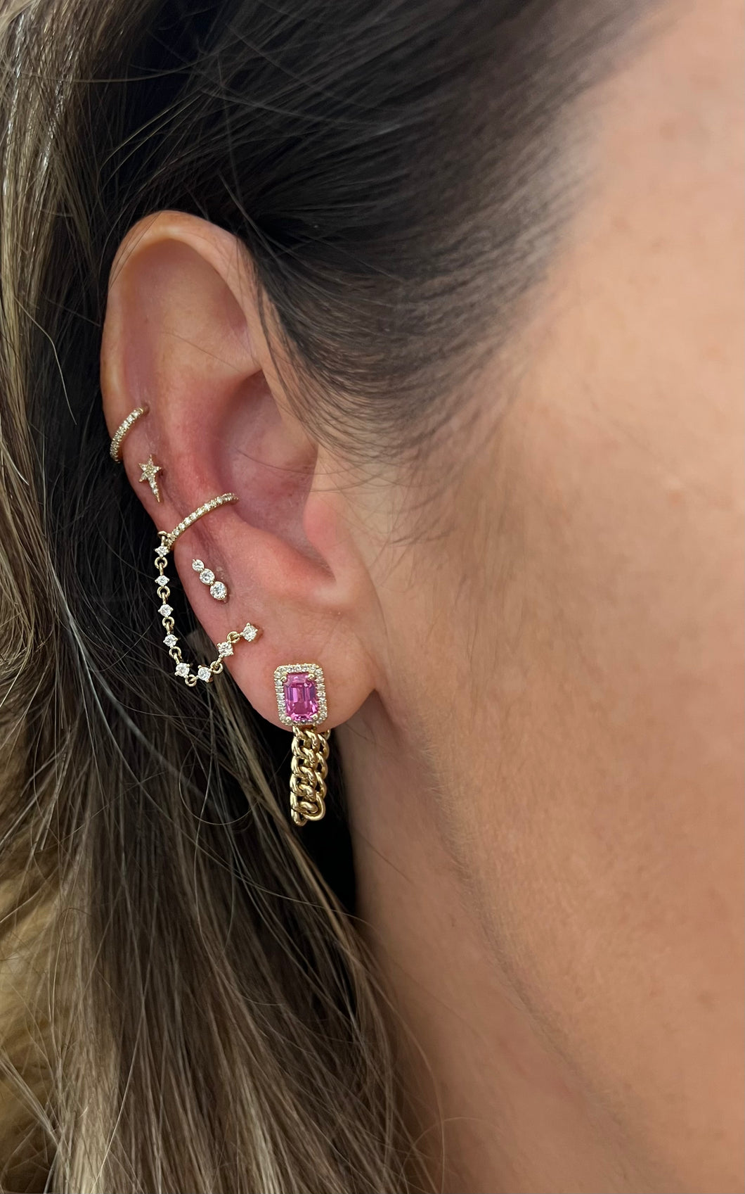 Dagger Diamond Studs