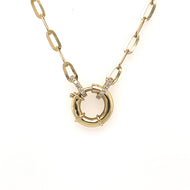 Diamond Cut Mini Paperclip Chain
