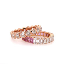 Load image into Gallery viewer, Undecided Pink Sapphire and Diamond band
