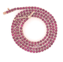 Load image into Gallery viewer, Ruby Tennis Necklace