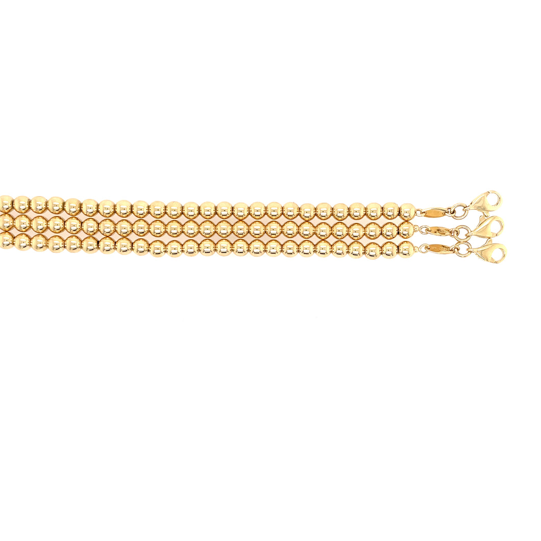 Beaded bracelet (large bead, single strand)