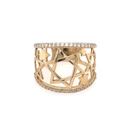 Star of David Diamond Ring