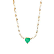 Emerald Heart Necklace