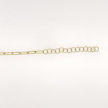 Load image into Gallery viewer, Diamond Heart Paperclip Bracelet