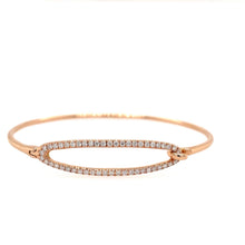 Load image into Gallery viewer, Oval diamond bangle
