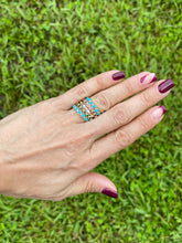 Load image into Gallery viewer, Turquoise Bezel Band