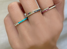 Load image into Gallery viewer, Undecided Turquoise and Diamond Band